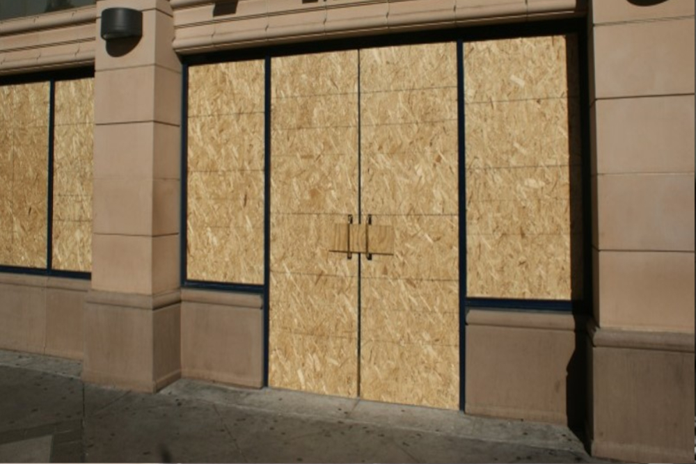 Boarding Up in Belvedere, Lessness Heath, DA17